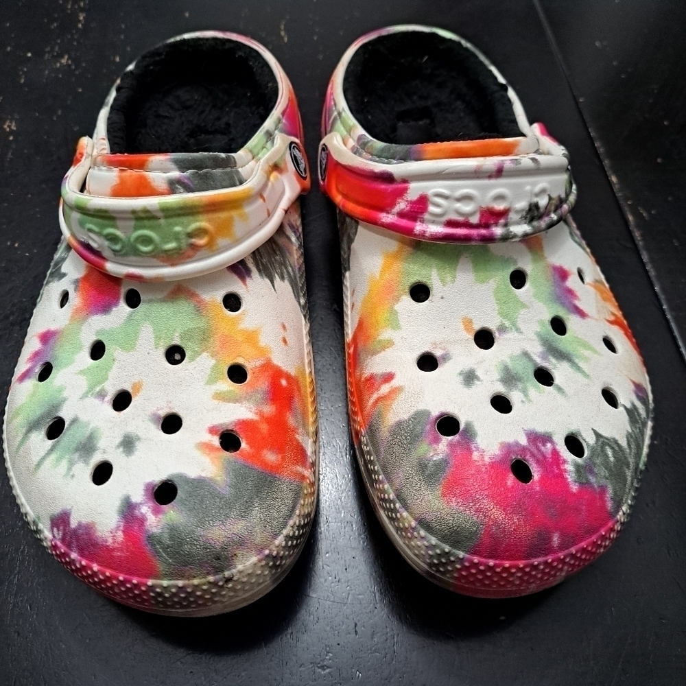 Crocs Unisex Classic Tie Dye Graphic Clog   Size M 6 W 8